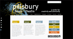 Desktop Screenshot of pillsburyhouseandtheatre.org