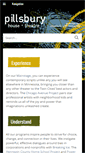 Mobile Screenshot of pillsburyhouseandtheatre.org
